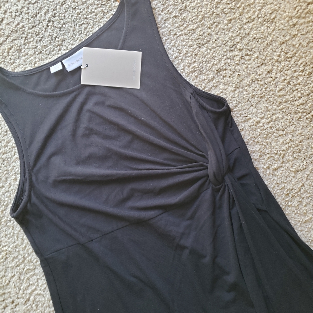 ASOS Mamalicious Knot Detailed Maternity Midi Dress Size Large - Picture 7 of 11
